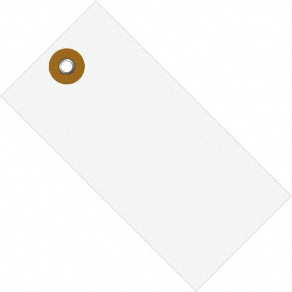 Dupont - 5-1/4" High x 2-5/8" Long, Safety & Facility Blank Tag - White Spunbonded Olefin - Benchmark Tooling