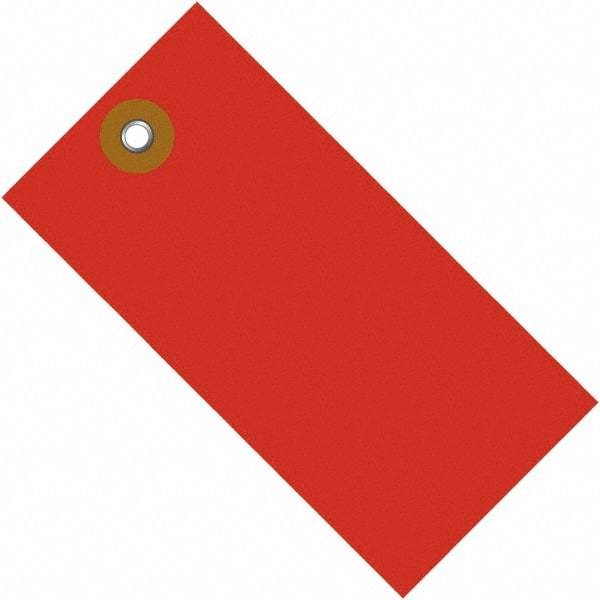 Dupont - 5-3/4" High x 2-7/8" Long, Safety & Facility Blank Tag - Red Spunbonded Olefin - Benchmark Tooling
