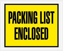 Value Collection - 1,000 Piece, 4-1/2" Long x 5-1/2" Wide, Packing List Envelope - Packing List Enclosed, Yellow - Benchmark Tooling