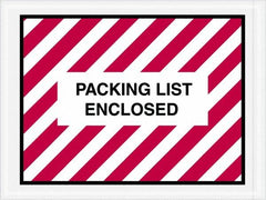 Value Collection - 1,000 Piece, 4-1/2" Long x 6" Wide, Packing List Envelope - Packing List Enclosed, Red/White - Benchmark Tooling