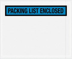 Value Collection - 1,000 Piece, 4-1/2" Long x 5-1/2" Wide, Packing List Envelope - Packing List Enclosed, Blue - Benchmark Tooling