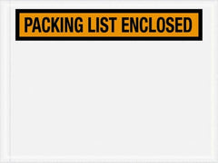 Value Collection - 1,000 Piece, 4-1/2" Long x 6" Wide, Packing List Envelope - Packing List Enclosed, Orange - Benchmark Tooling