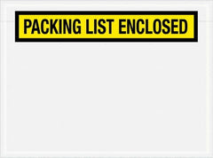 Value Collection - 1,000 Piece, 6-3/4" Long x 5" Wide, Packing List Envelope - Packing List Enclosed, Yellow - Benchmark Tooling