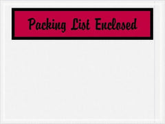 Value Collection - 1,000 Piece, 4-1/2" Long x 6" Wide, Packing List Envelope - Packing List Enclosed, Red - Benchmark Tooling