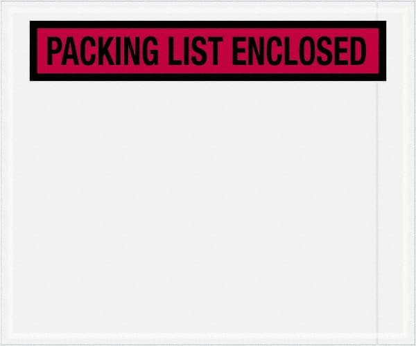 Value Collection - 500 Piece, 10" Long x 12" Wide, Packing List Envelope - Packing List Enclosed, Red - Benchmark Tooling