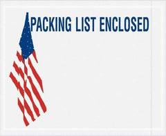 Value Collection - 1,000 Piece, 4-1/2" Long x 5-1/2" Wide, Packing List Envelope - Packing List Enclosed, Red, White & Blue - Benchmark Tooling