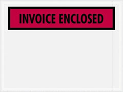 Value Collection - 1,000 Piece, 4-1/2" Long x 6" Wide, Packing List Envelope - Invoice Enclosed, Red - Benchmark Tooling