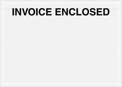 Value Collection - 1,000 Piece, 7" Long x 5" Wide, Packing List Envelope - Invoice Enclosed, Clear - Benchmark Tooling