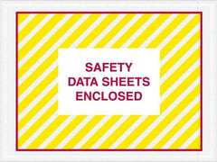 Value Collection - 1,000 Piece, 4-1/2" Long x 6" Wide, Packing List Envelope - Material Safety Data Sheets Enclosed, Printed & Clear - Benchmark Tooling