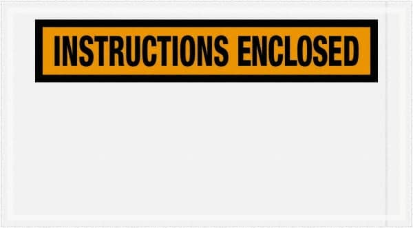 Value Collection - 1,000 Piece, 5-1/2" Long x 10" Wide, Packing List Envelope - Instructions Enclosed, Orange - Benchmark Tooling