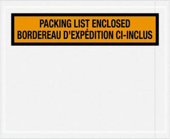 Value Collection - 1,000 Piece, 4-1/2" Long x 5-1/2" Wide, Packing List Envelope - Orange - Benchmark Tooling