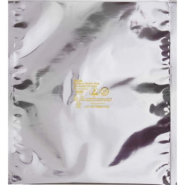 Made in USA - 15 x 18", 7 mil Moisture Barrier Bag - Silver - Benchmark Tooling