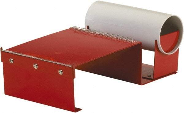 Import - 6" Wide, Single Roll, Manual Table/Desk Tape Dispenser - Metal, Unlimited Dispensed Tape Length - Benchmark Tooling