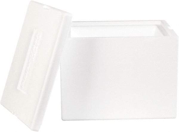 Made in USA - 10" Wide x 12" Long x 9" High Rectangle Insulated Box - White - Benchmark Tooling