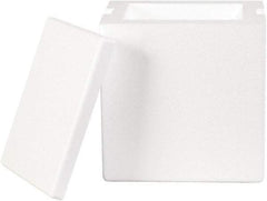 Made in USA - 6" Wide x 8" Long x 9" High Rectangle Insulated Box - White - Benchmark Tooling