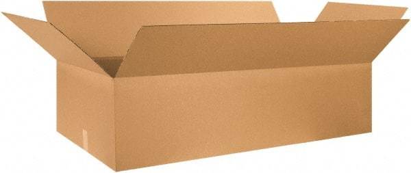 Made in USA - 20" Wide x 46" Long x 12" High Rectangle Corrugated Shipping Box - 1 Wall, Kraft (Color), 65 Lb Capacity - Benchmark Tooling