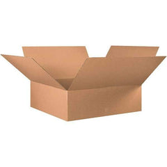 Made in USA - 36" Wide x 36" Long x 12" High Rectangle Corrugated Shipping Box - 1 Wall, Kraft (Color), 65 Lb Capacity - Benchmark Tooling