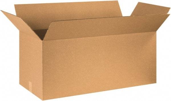 Made in USA - 20" Wide x 40" Long x 20" High Rectangle Corrugated Shipping Box - 1 Wall, Kraft (Color), 65 Lb Capacity - Benchmark Tooling