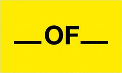 Tape Logic - 5" Long, Fluorescent Yellow Paper Shipping Label - For Multi-Use - Benchmark Tooling