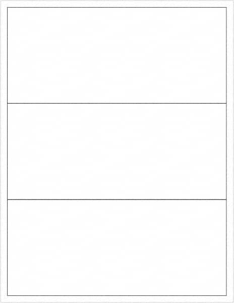 Tape Logic - 3-1/2" Long, White Paper Laser Label - For Laser Printers - Benchmark Tooling