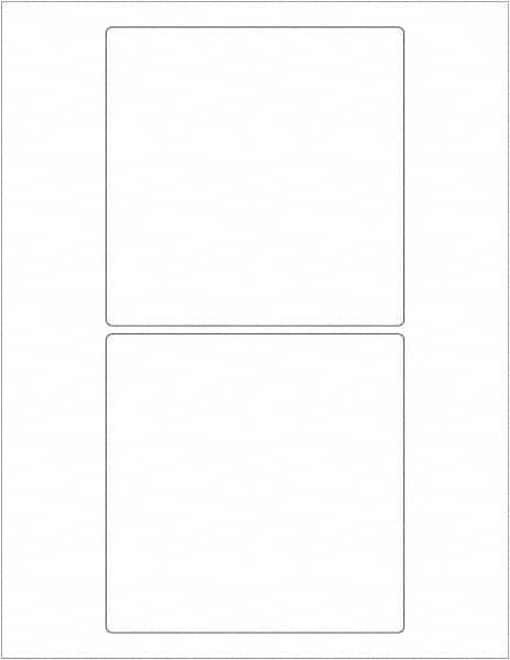 Tape Logic - 5" Long, White Paper Laser Label - For Laser Printers - Benchmark Tooling