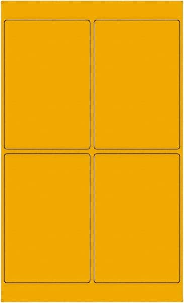 Tape Logic - 6" Long, Fluorescent Orange Paper Laser Label - For Laser Printers - Benchmark Tooling