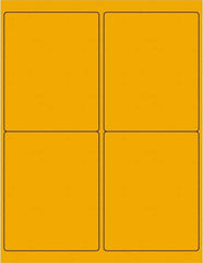 Tape Logic - 5" Long, Fluorescent Orange Paper Laser Label - For Laser Printers - Benchmark Tooling