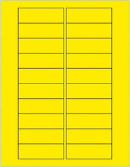 Tape Logic - 3" Long, Fluorescent Yellow Paper Laser Label - For Laser Printers - Benchmark Tooling