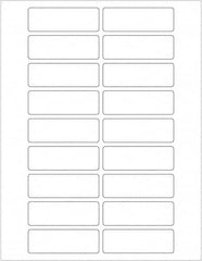 Tape Logic - 3" Long, White Paper Laser Label - For Laser Printers - Benchmark Tooling