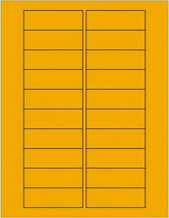 Tape Logic - 3" Long, Fluorescent Orange Paper Laser Label - For Laser Printers - Benchmark Tooling