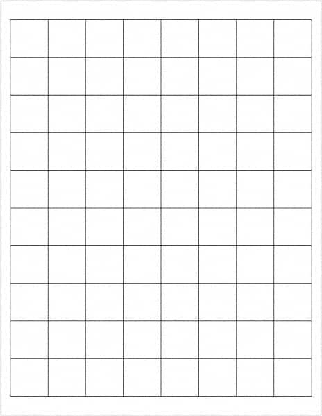 Tape Logic - 1" Long, White Paper Laser Label - For Laser Printers - Benchmark Tooling