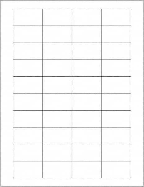 Tape Logic - 1-3/4" Long, White Paper Laser Label - For Laser Printers - Benchmark Tooling