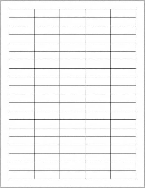 Tape Logic - 1-1/2" Long, White Paper Laser Label - For Laser Printers - Benchmark Tooling