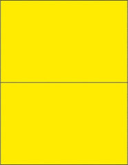 Tape Logic - 8-1/2" Long, Fluorescent Yellow Paper Laser Label - For Laser Printers - Benchmark Tooling