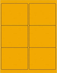 Tape Logic - 4" Long, Fluorescent Orange Paper Laser Label - For Laser Printers - Benchmark Tooling