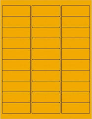 Tape Logic - 2-5/8" Long, Fluorescent Orange Paper Laser Label - For Laser Printers - Benchmark Tooling