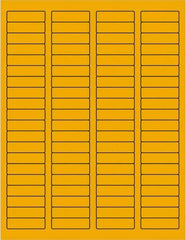 Tape Logic - 1-3/4" Long, Fluorescent Orange Paper Laser Label - For Laser Printers - Benchmark Tooling