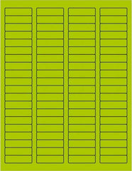 Tape Logic - 1-3/4" Long, Fluorescent Green Paper Laser Label - For Laser Printers - Benchmark Tooling