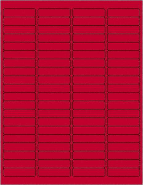 Tape Logic - 1-15/16" Long, Fluorescent Red Paper Laser Label - For Laser Printers - Benchmark Tooling