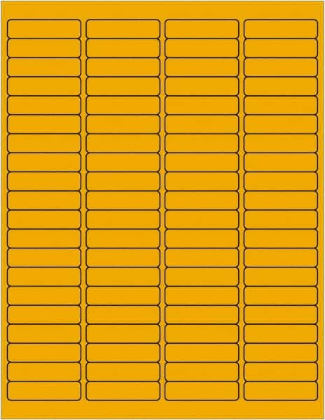 Tape Logic - 1-15/16" Long, Fluorescent Orange Paper Laser Label - For Laser Printers - Benchmark Tooling