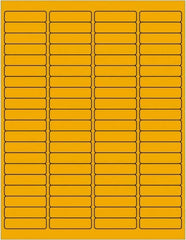 Tape Logic - 1-15/16" Long, Fluorescent Orange Paper Laser Label - For Laser Printers - Benchmark Tooling