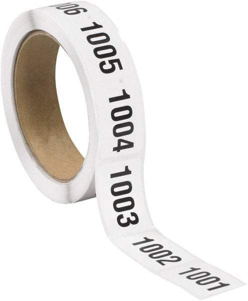 Tape Logic - 1-1/2" Long, Black/White Paper Inventory Labels - For Multi-Use - Benchmark Tooling