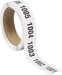 Tape Logic - 1-1/2" Long, Black/White Paper Inventory Labels - For Multi-Use - Benchmark Tooling