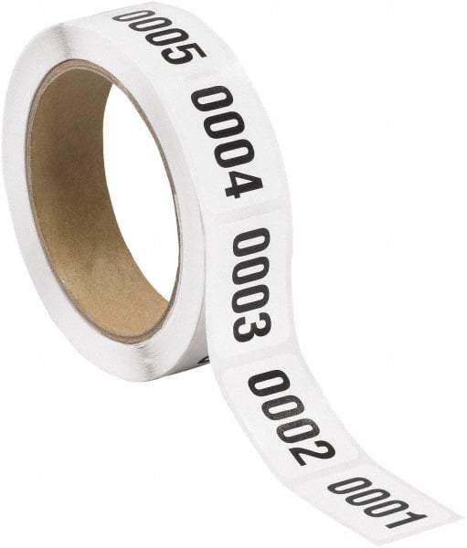 Tape Logic - 1-1/2" Long, Black/White Paper Inventory Labels - For Multi-Use - Benchmark Tooling