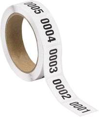 Tape Logic - 1-1/2" Long, Black/White Paper Inventory Labels - For Multi-Use - Benchmark Tooling