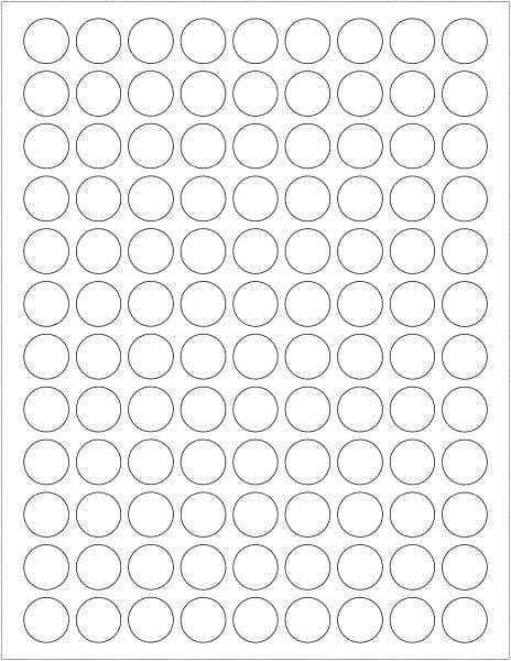 Tape Logic - 3/4" Long, White Paper Laser Label - For Laser Printers - Benchmark Tooling