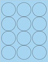 Tape Logic - 2-1/2" Long, Pastel Blue Paper Laser Label - For Laser Printers - Benchmark Tooling