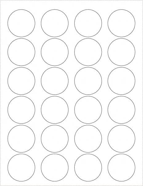 Tape Logic - 1-5/8" Long, White Paper Laser Label - For Laser Printers - Benchmark Tooling