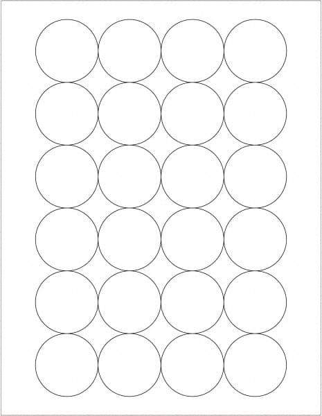 Tape Logic - 1.6" Wide x 1-21/32" Long, White Paper Laser Label - For Laser Printers - Benchmark Tooling