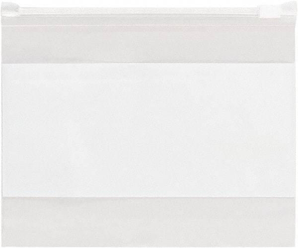 Value Collection - 12-1/2 x 9", 3 mil Slide-Seal Reclosable White Block Polybags - Clear - Benchmark Tooling